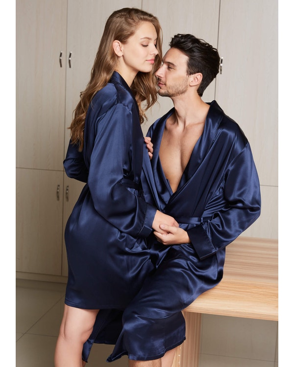 22 Momme Matching Silk Couple Robes
