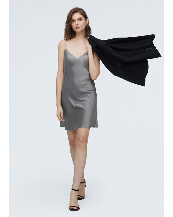 Elegant Summer Silk Slip Dress
