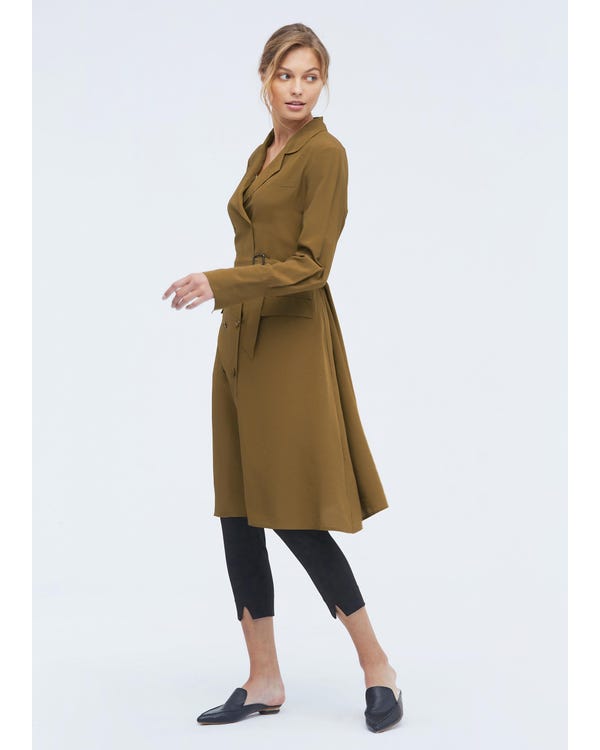 Women Classic Blended Trench Coat